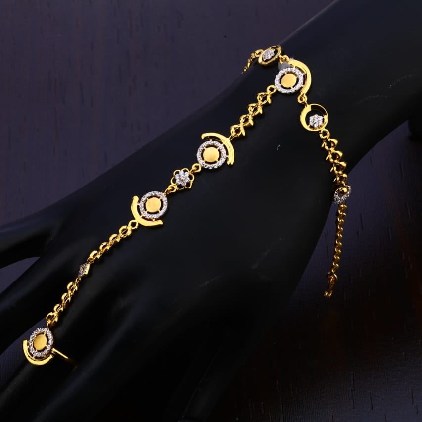 916 Gold CZ Exclusive Ladies Hathpan HP40