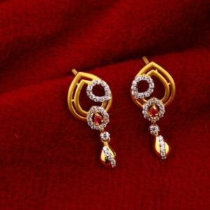 916 Gold CZ Fancy Ladies Chain Necklace set CN254