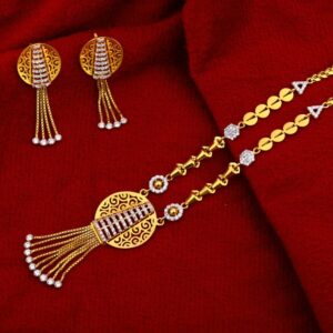 916 Gold Hallmark Exclusive Ladies Chain Necklace set CN265