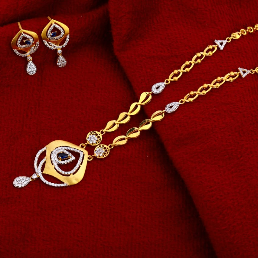 916 Gold Ladies Delicate Chain Necklace set CN263
