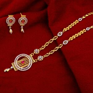 916 Gold Ladies Classic Chain Necklace set CN260