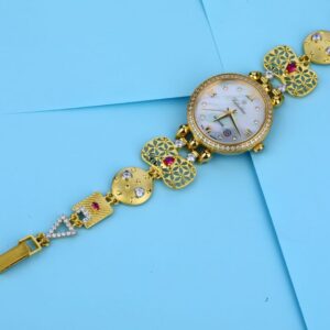 750 Rose Gold CZ Delicate Ladies Watch LW02