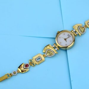 750 Rose Gold CZ Classic Ladies Watch LW04
