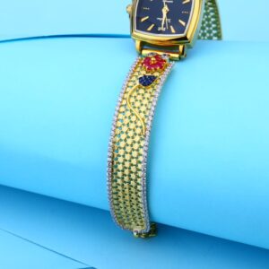 750 Rose Gold Hallmark Stylish Ladies Watch LW12