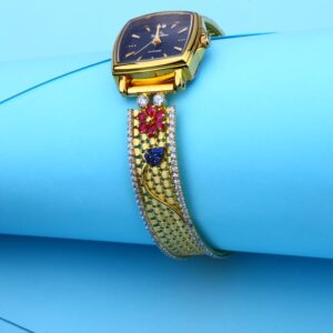 750 Rose Gold Hallmark Stylish Ladies Watch LW12