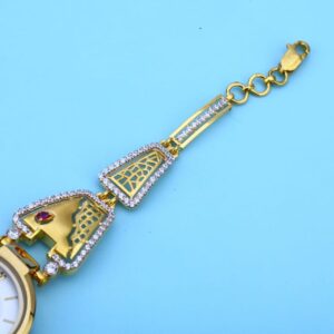 750 Rose Gold Hallmark Designer Ladies Watch LW07