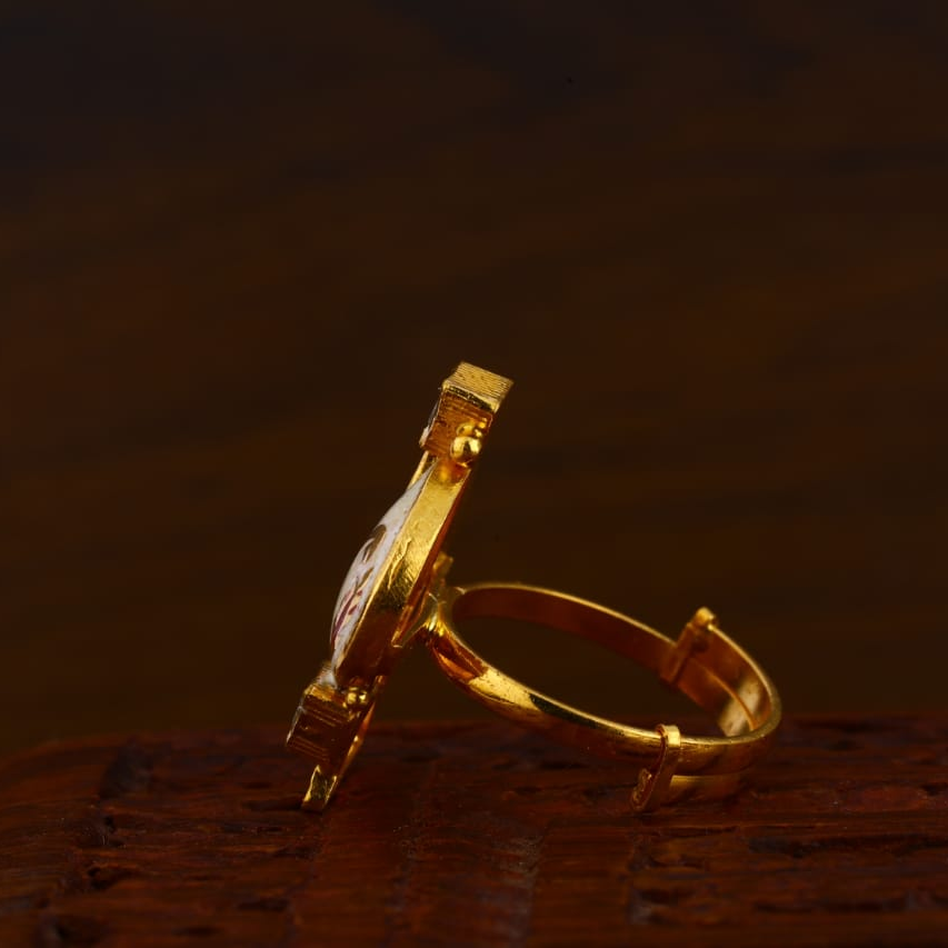 916 Gold CZ Antique Exclusive Ladies Ring LAR124 - Image 2