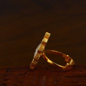 916 Gold CZ Antique Designer Ladies Ring LAR135
