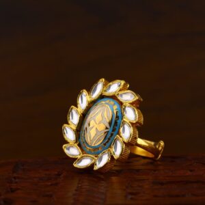 916 Gold CZ Antique Designer Ladies Ring LAR135