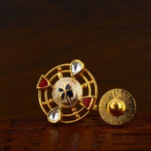 916 Gold CZ Antique Classic Ladies Ring LAR136