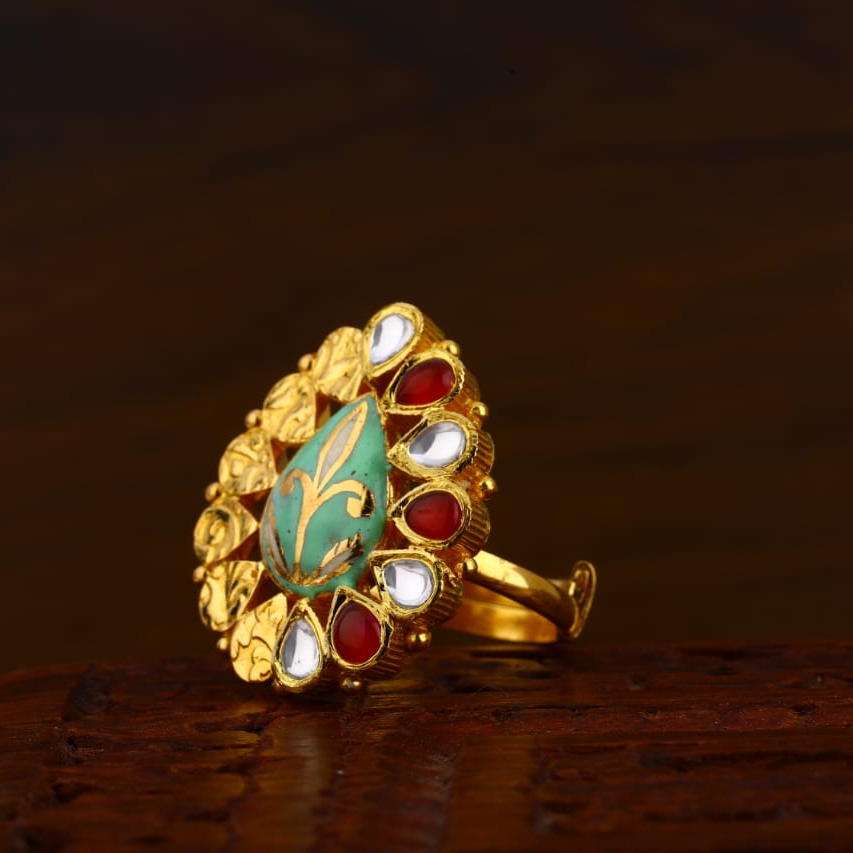 916 Gold CZ Antique Ladies Ring LAR131