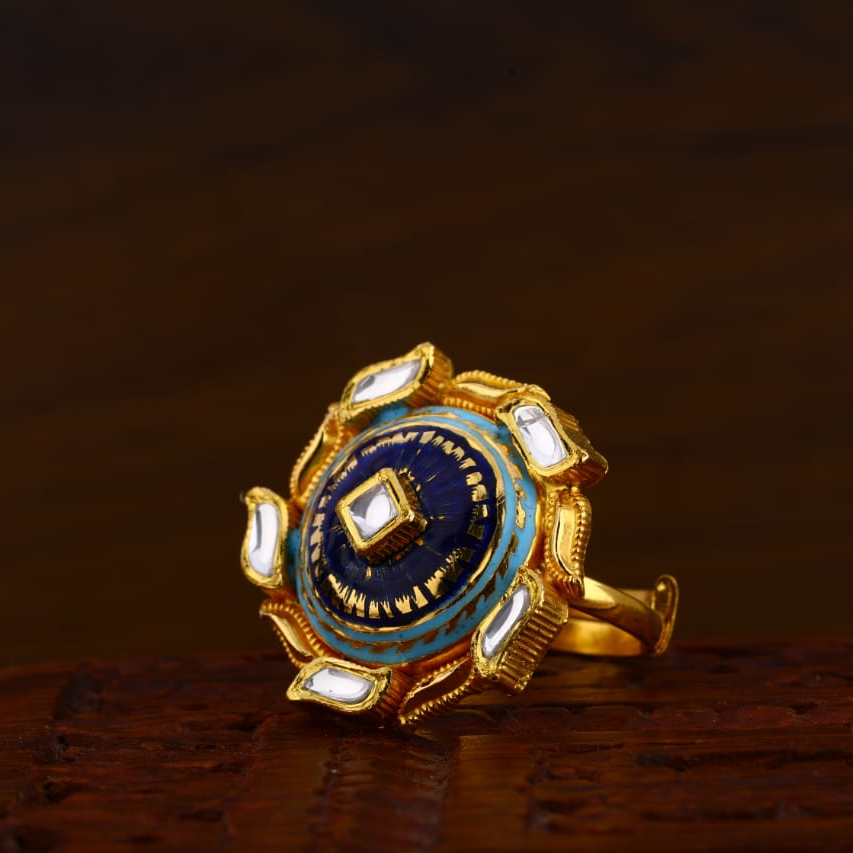 916 Gold Hallmark Antique Fancy Ladies Ring LAR132