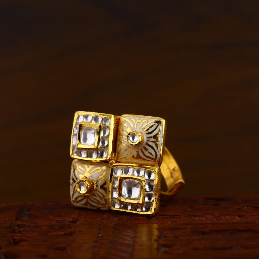 916 Gold Hallmark Antique Designer Ladies Ring LAR130