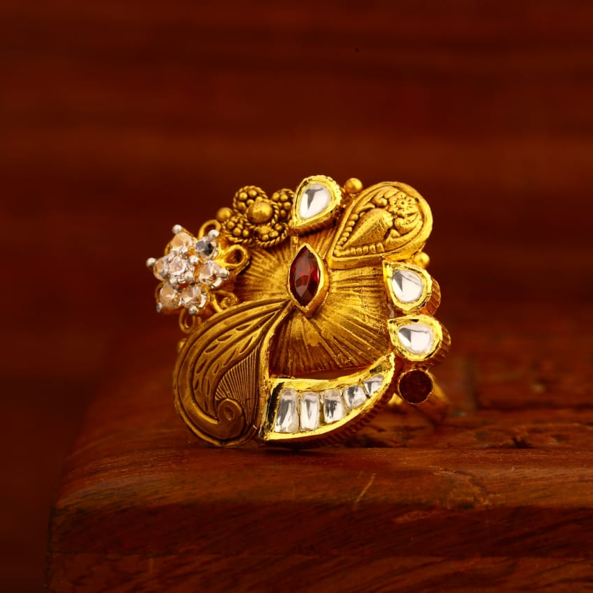 916 Gold Antique Designer Ladies Ring LAR233