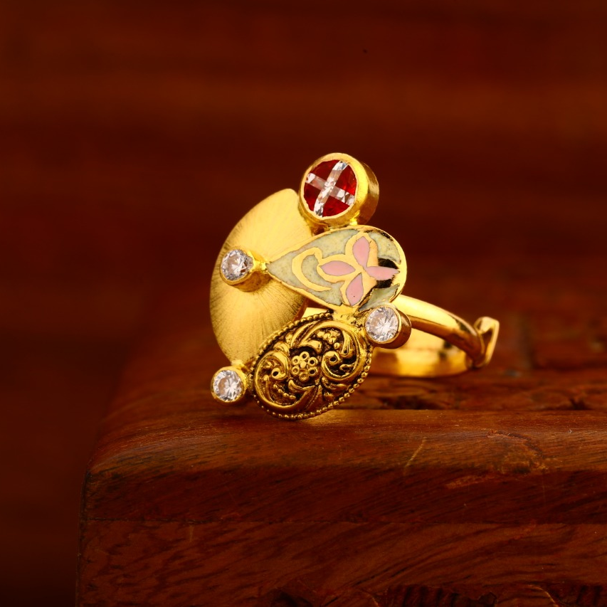 916 Gold Antique Fancy Ladies Ring LAR216