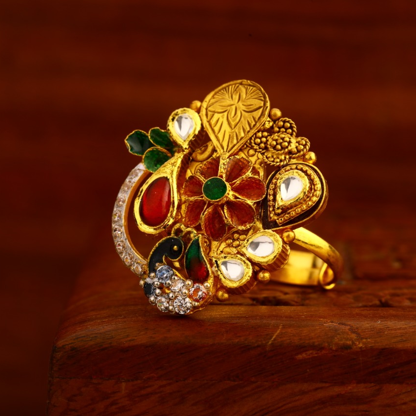 916 Gold Antique Exclusive Ladies Ring LAR229