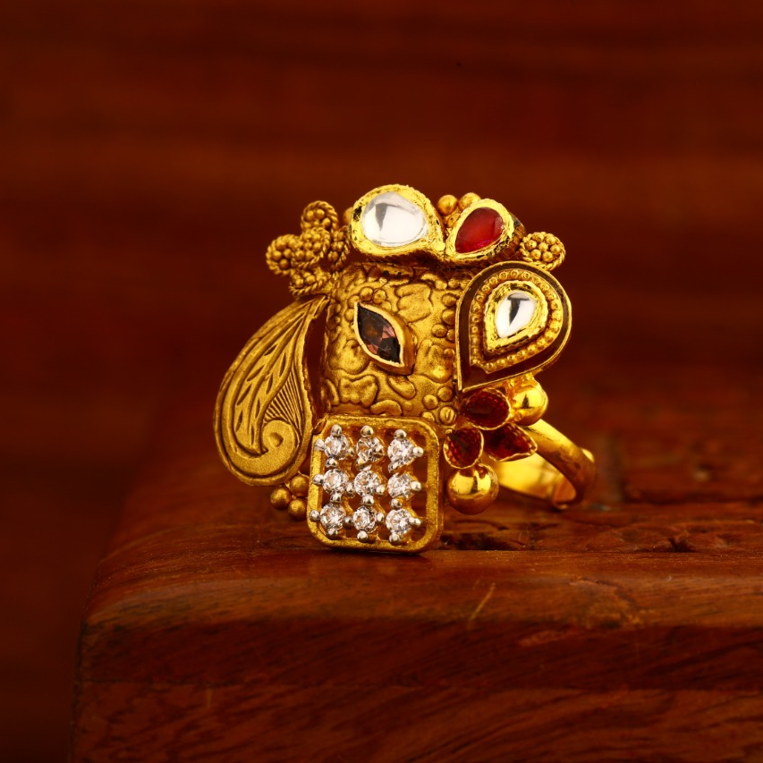 916 Gold Antique Delicate Ladies Ring LAR228