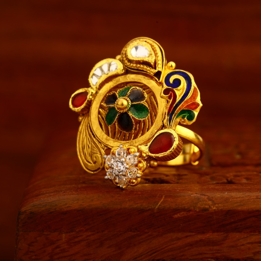 916 Gold Antique Ladies Ring LAR225