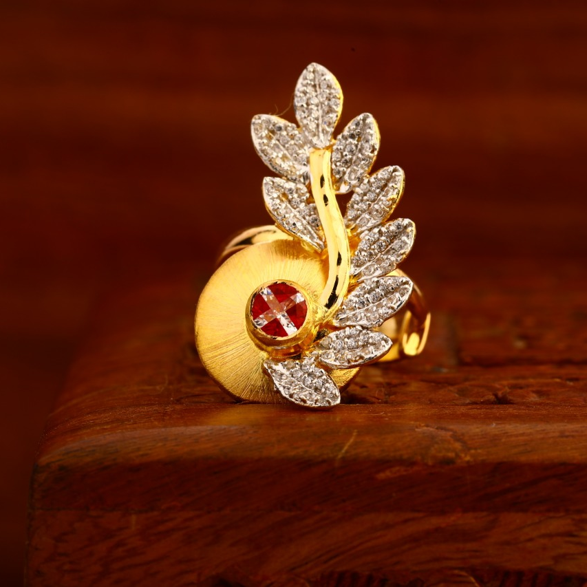 22CT Gold CZ Antique Gorgeous Ladies Ring LAR209