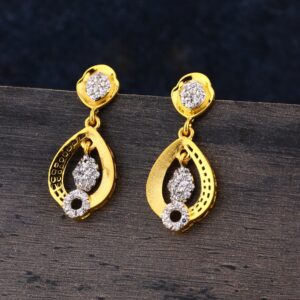 916 Gold CZ Ladies Designer Jhummar Earring LJE309