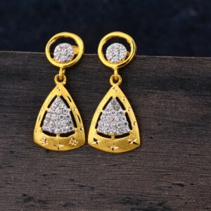 22CT Gold CZ Women's Fancy Hallmark  Jhummar Earring LJE304