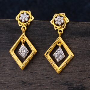 22CT Gold CZ Ladies Gorgeous Jhummar Earring LJE297