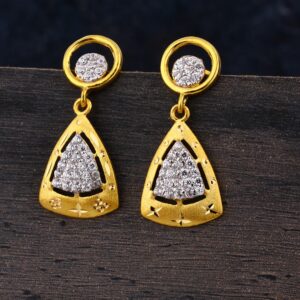 22CT Gold CZ Ladies classic  Jhummar Earring LJE292