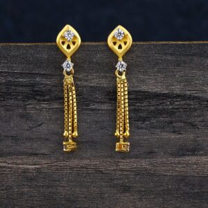 22KT CZ  Gold Hallmark Classic Women's  Jhummar Earring LJE369