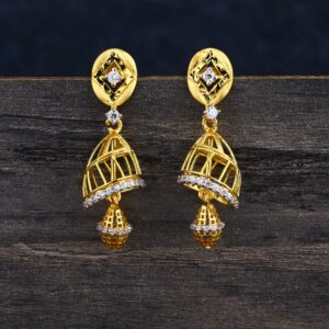 22KT CZ  Gold Ladies  Exclusive Jhummar Earring LJE359