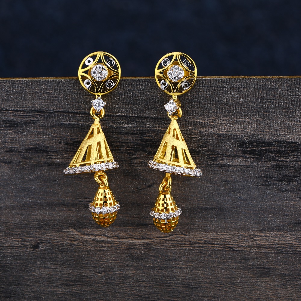 916 Gold Hallmark Women's Exclusive Jhummar Earring LJE351