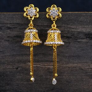 916 Gold Hallmark Women's classic Jhummar Earring LJE348