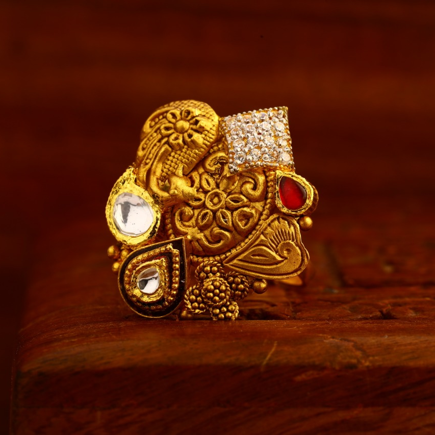 22KT Gold Hallmark Antique Classic Ladies Ring LAR165