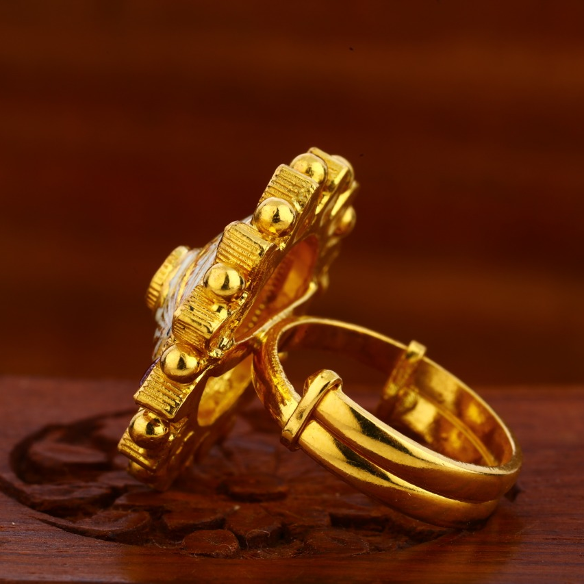 22KT Gold Hallmark Antique Fancy Ladies Ring LAR115 - Image 2