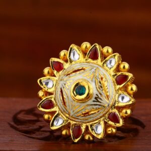22KT Gold Hallmark Antique Fancy Ladies Ring LAR115