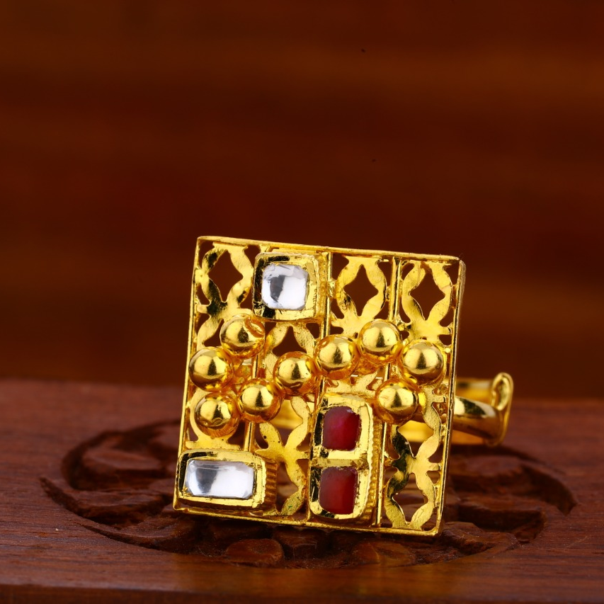 22KT Gold Hallmark Antique Classic Ladies Ring LAR111