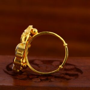 916 Gold CZ Hallmark Antique Stylish Ladies Ring LAR101