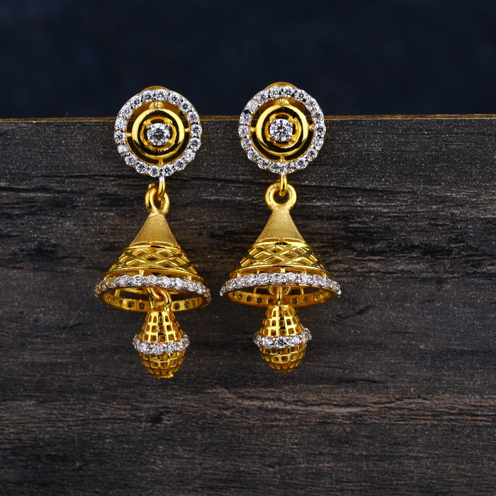 916 Gold Hallmark Jhummar Earring LJE347