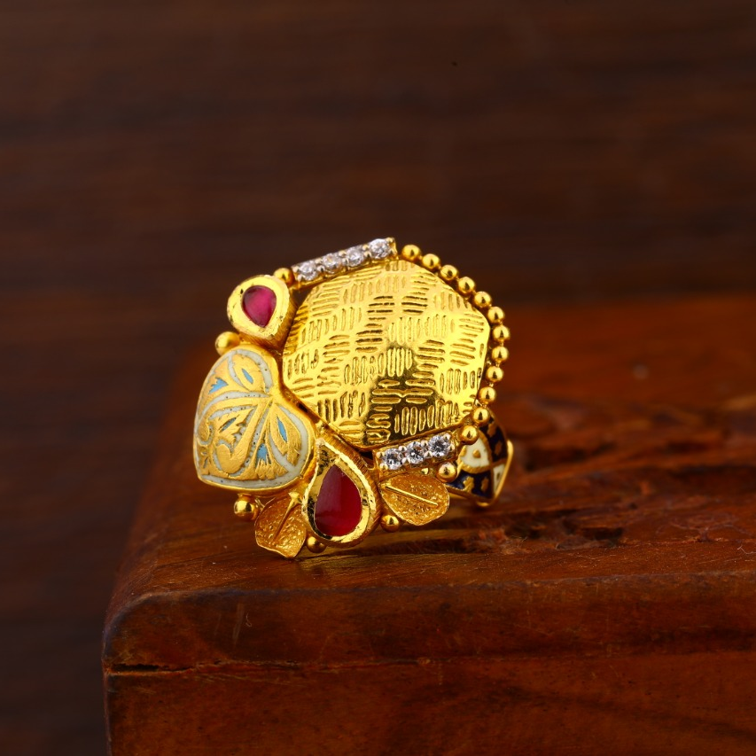 916 Gold Antique Delicate Ladies Ring LAR142