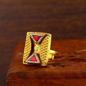 916 Gold Antique Classic Ladies Ring LAR140