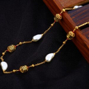 916 Gold Hallmark Ladies Gorgeous Moti Mala AC206