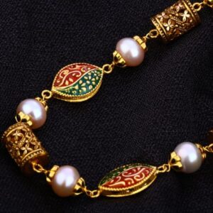 916 Gold Hallmark Ladies Designer Moti Mala AC202