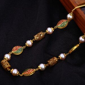 916 Gold Hallmark Ladies Designer Moti Mala AC202