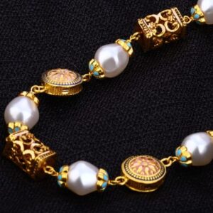 916 Gold Hallmark Ladies Classic Moti Mala AC201