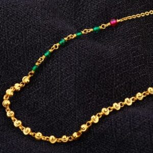 22KT Gold CZ Antique Stylish Ladies Chainmala AC207