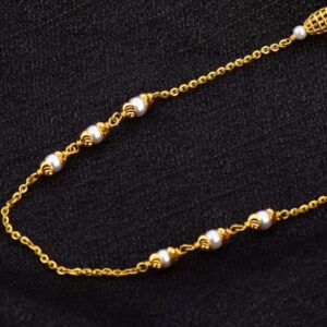 22KT Gold CZ Antique Gorgeous Ladies Chainmala AC214