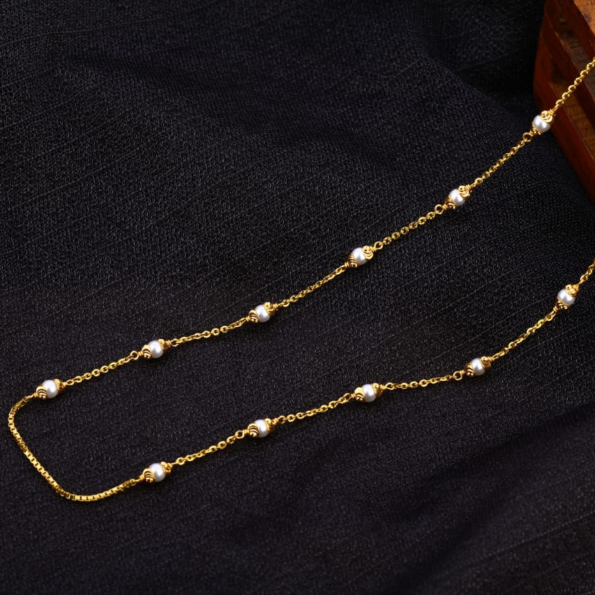 22KT Gold Hallmark Antique Exclusive Ladies Chainmala AC219