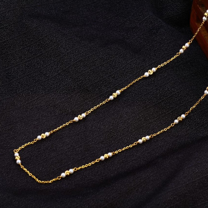22KT Gold Hallmark Antique Classic Ladies Chainmala AC216