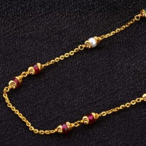 22KT Gold Hallmark Antique Ladies Chainmala AC215