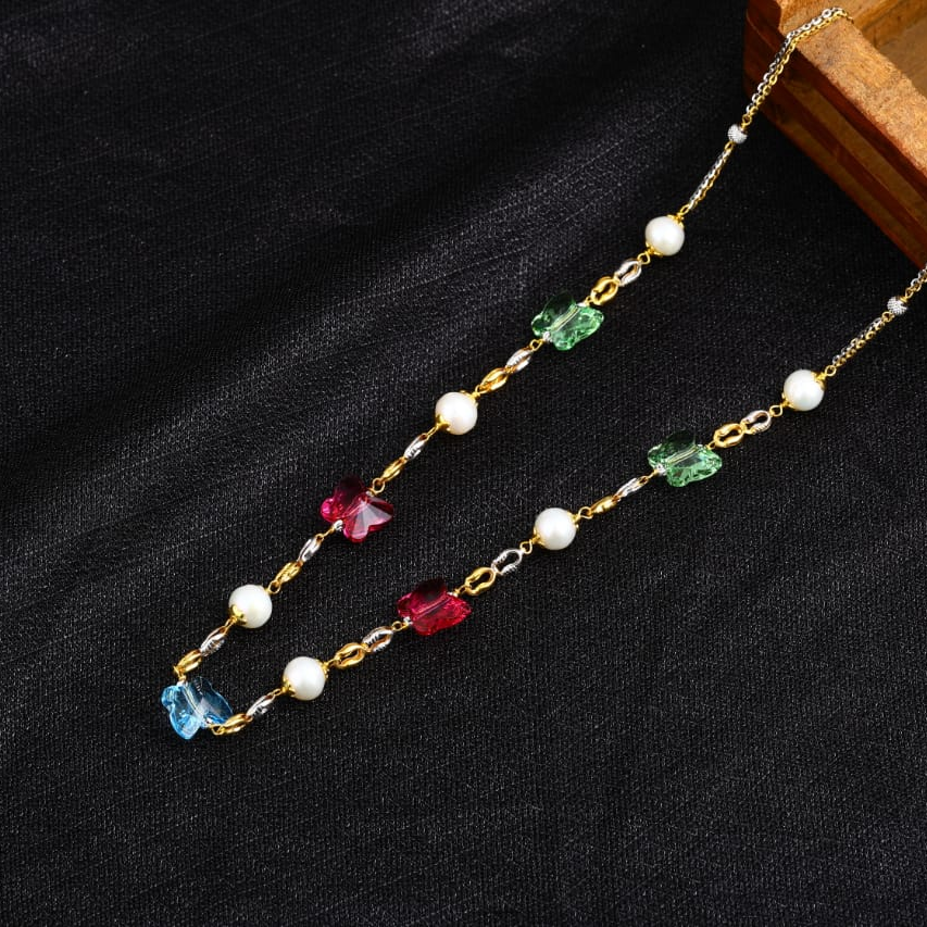22KT Gold Antique Classic Ladies Chainmala AC237