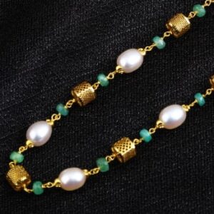 22KT Gold Antique Ladies Chainmala AC236